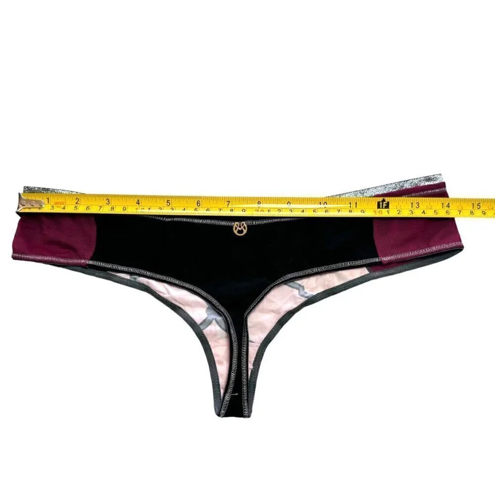 NWT Maaji Intimates Printed Thong Panty Sz L Sexy Lingerie
